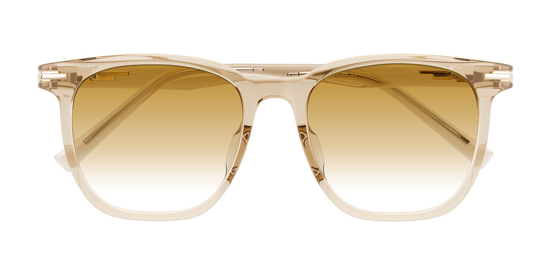 Folded Front of Velek in Champagne with Champagne Gradient Lenses