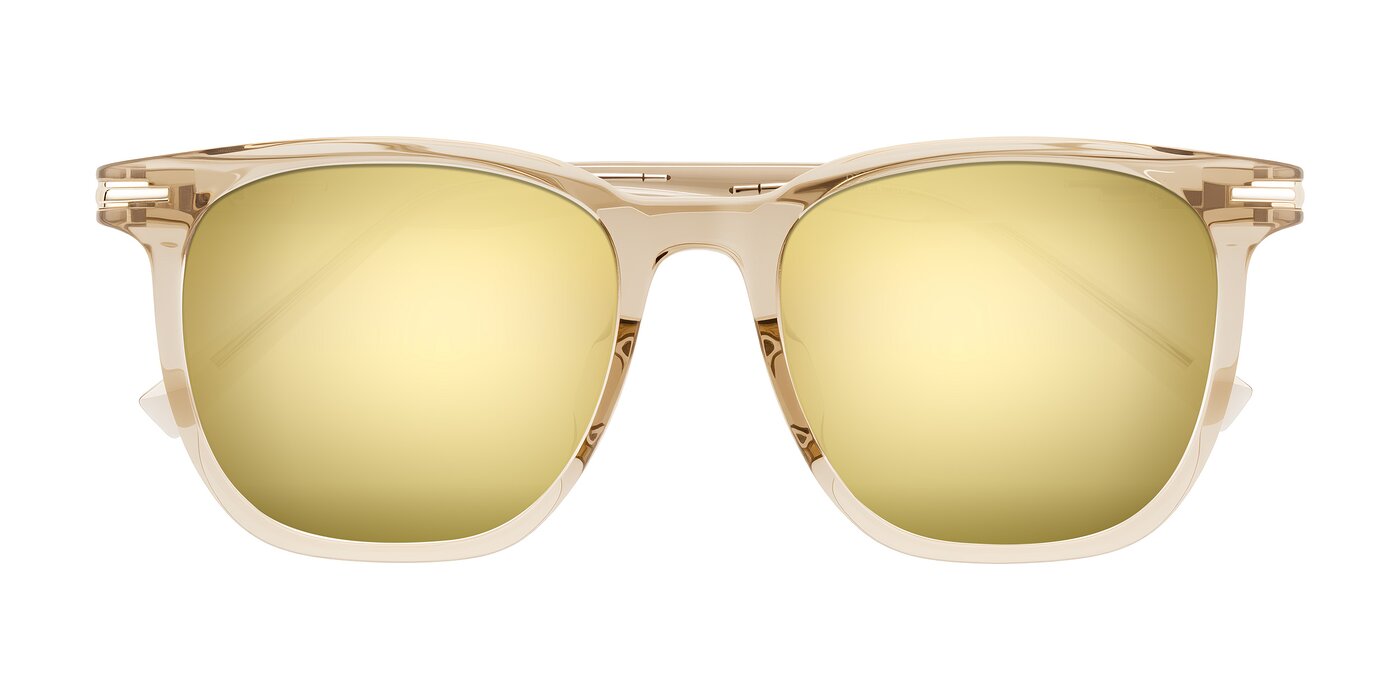 Velek - Champagne Flash Mirrored Sunglasses