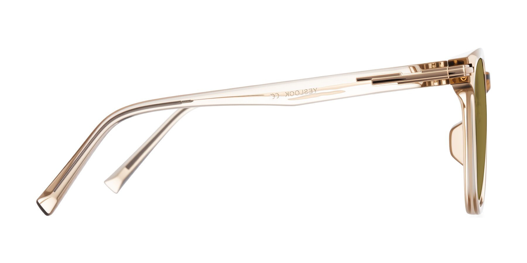 Side of Velek in Champagne with Brown Polarized Lenses