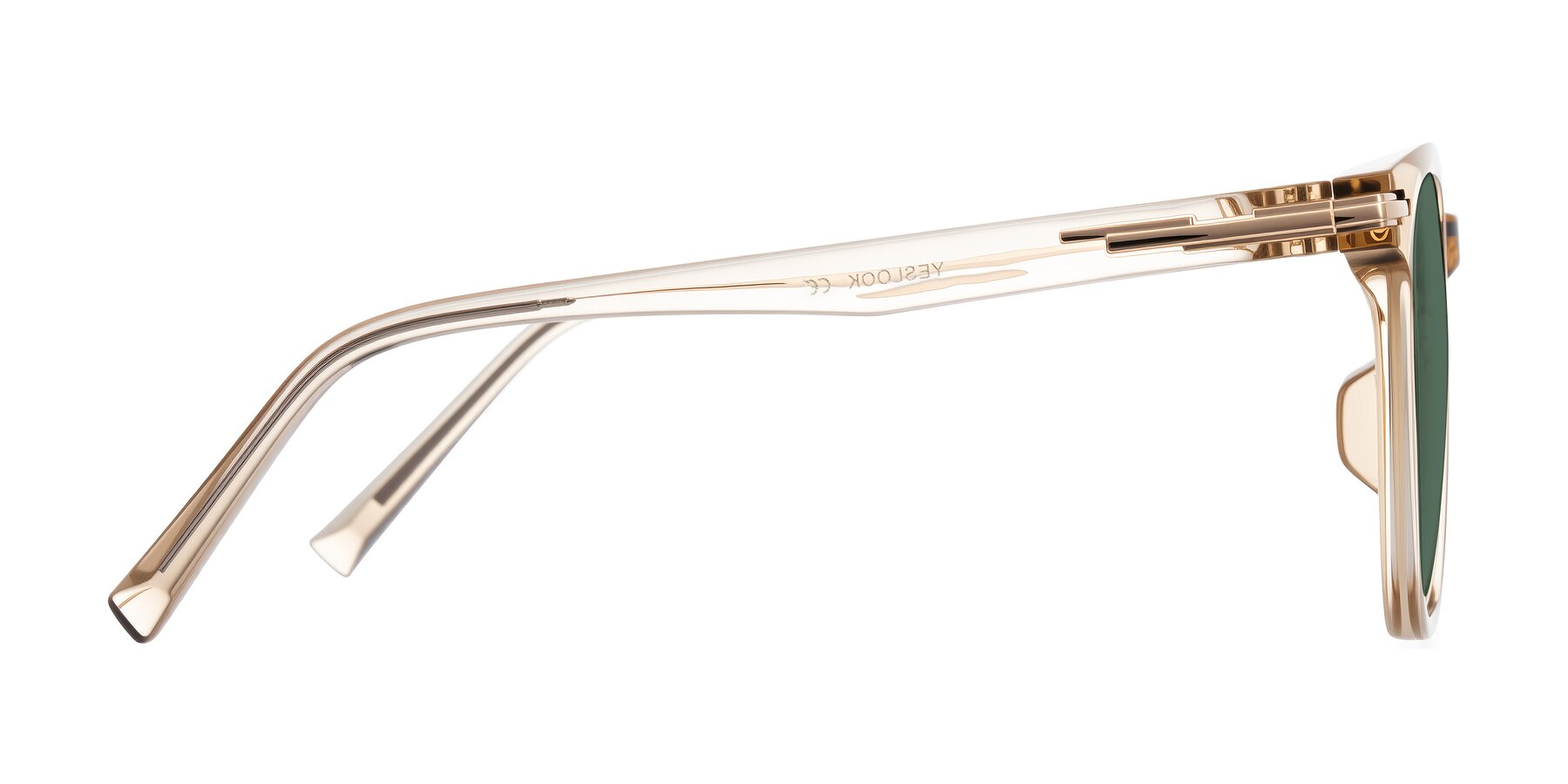 Side of Velek in Champagne with Green Polarized Lenses