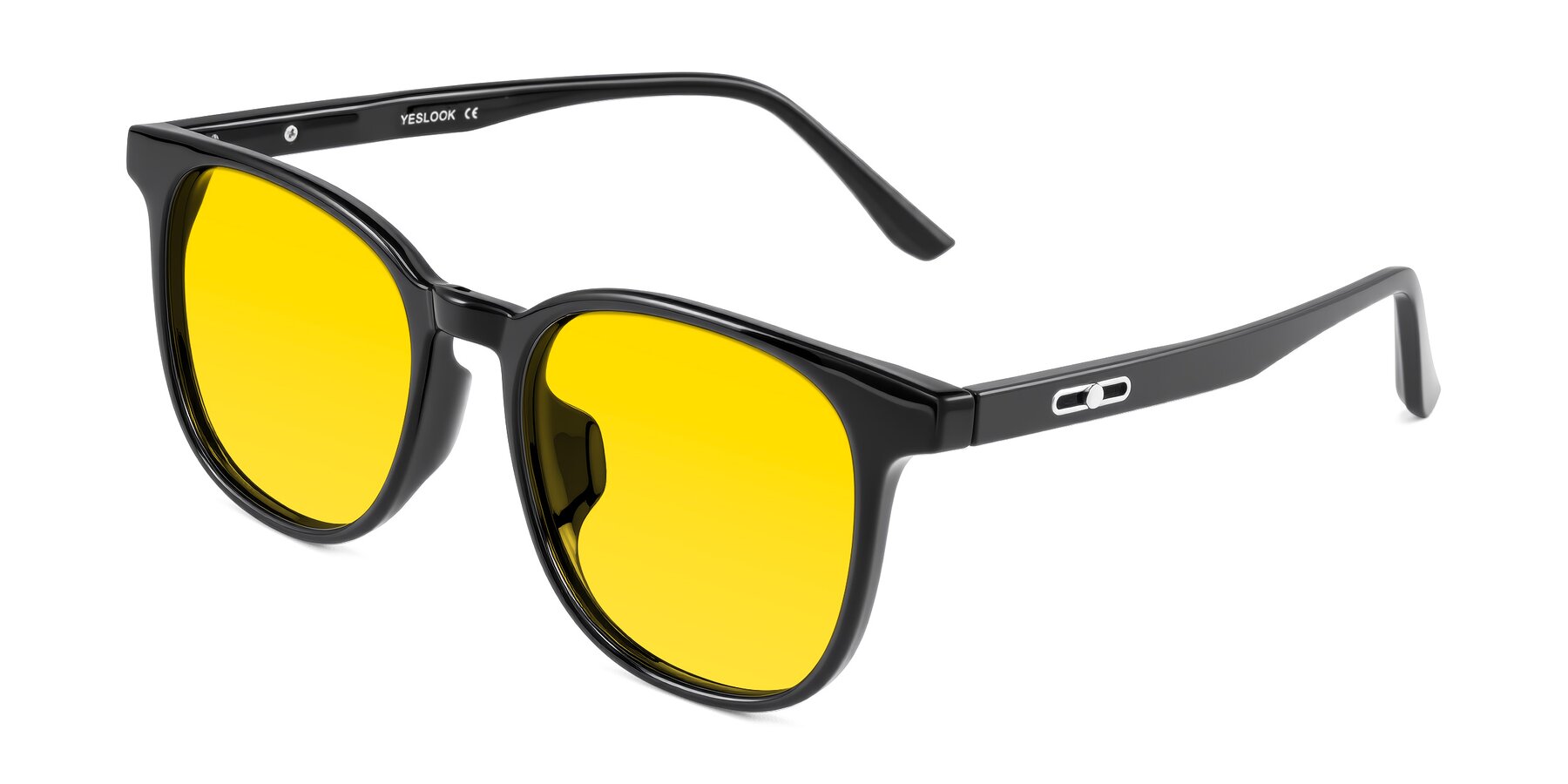 Angle of Ruhling in Black with Yellow Tinted Lenses