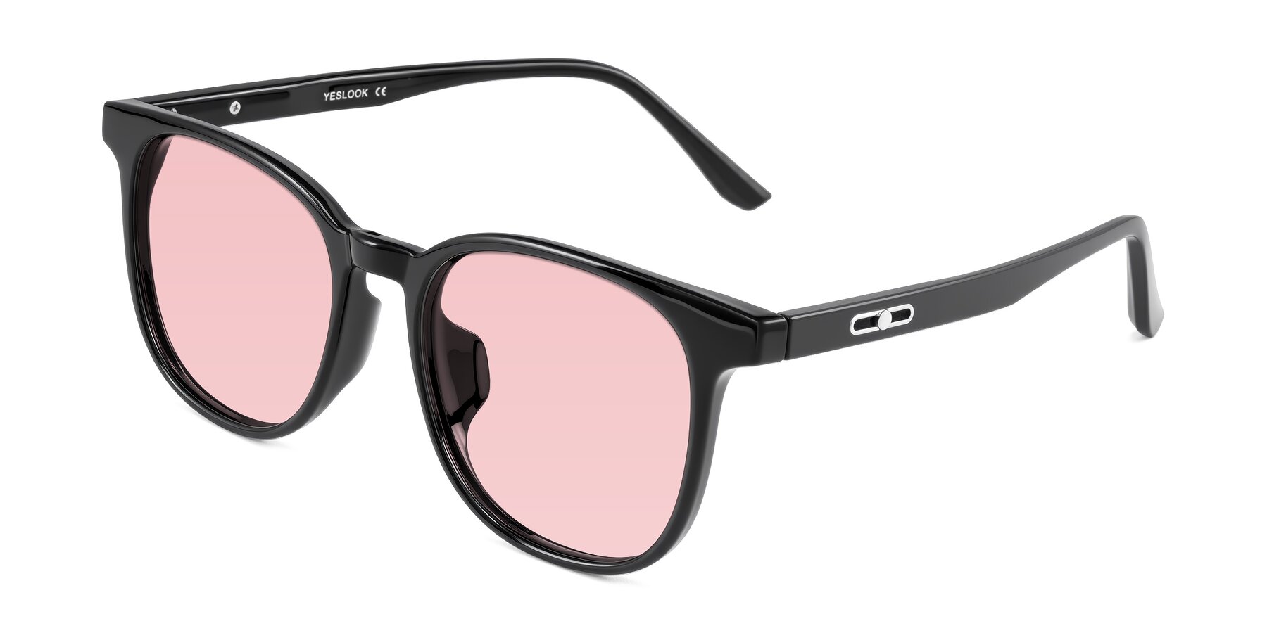 Angle of Ruhling in Black with Light Garnet Tinted Lenses