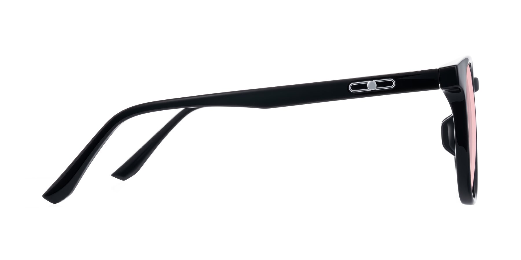 Side of Ruhling in Black with Light Garnet Tinted Lenses