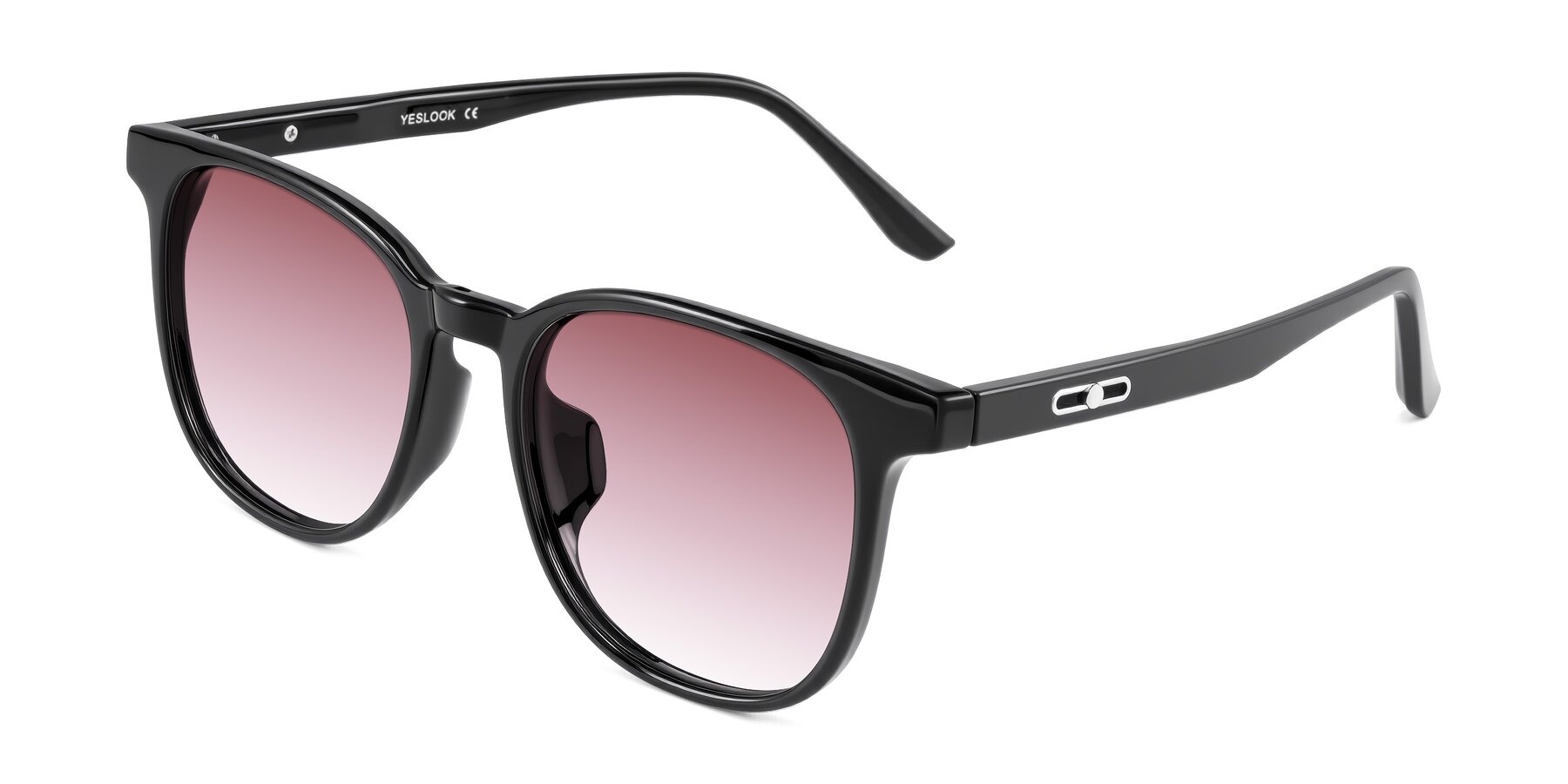 Angle of Ruhling in Black with Garnet Gradient Lenses