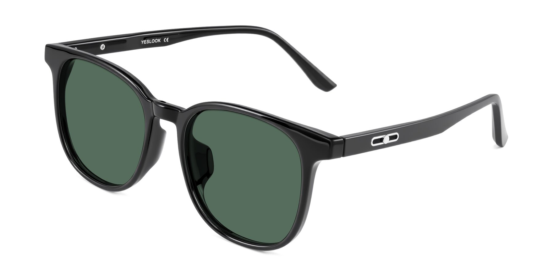 Angle of Ruhling in Black with Green Polarized Lenses