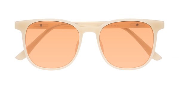 Front of Ruhling in Apricot