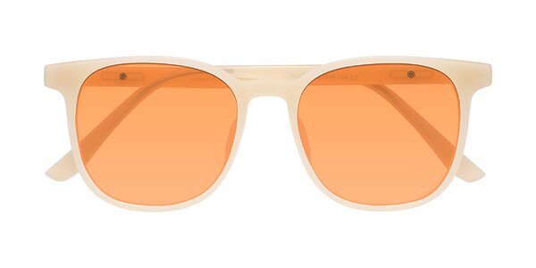 Front of Ruhling in Apricot