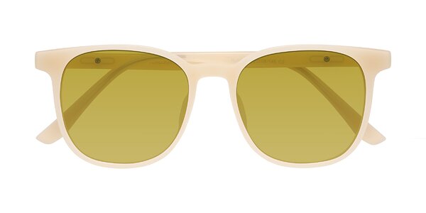 Front of Ruhling in Apricot