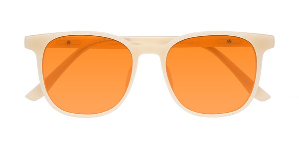 Front of Ruhling in Apricot