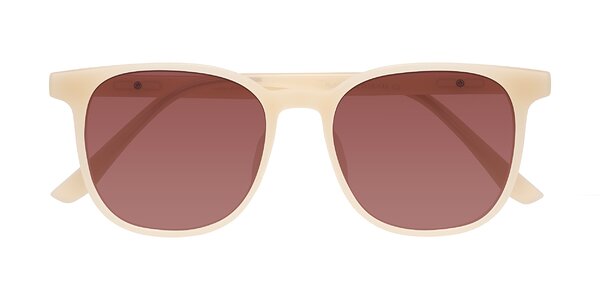 Front of Ruhling in Apricot