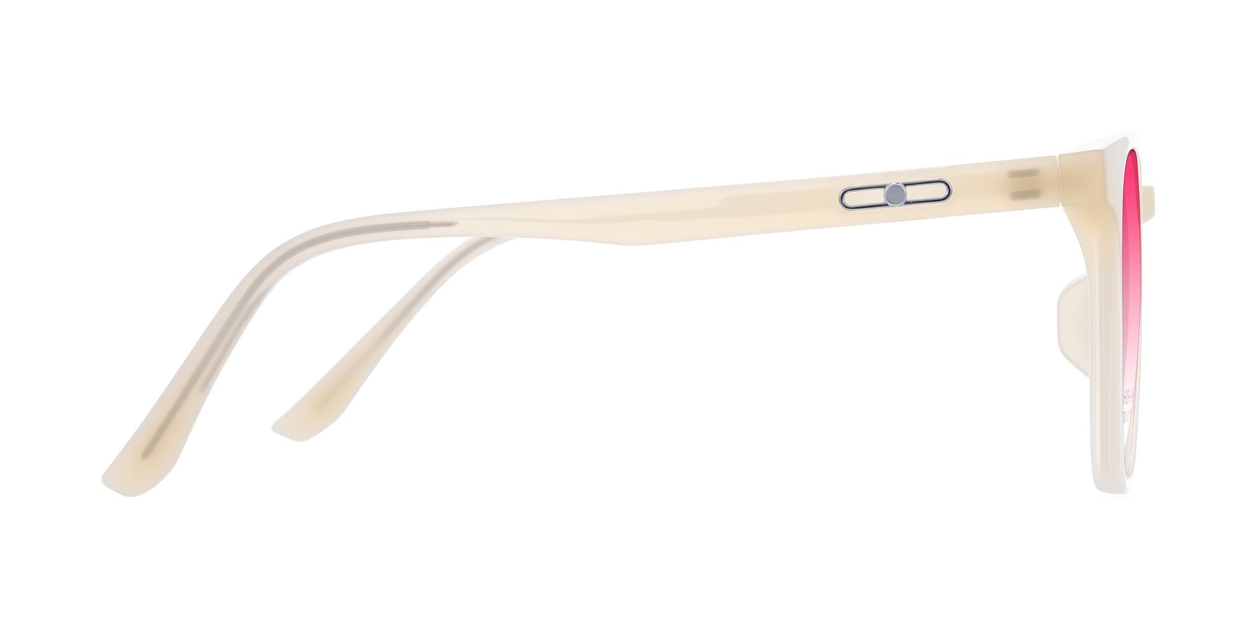 Side of Ruhling in Apricot with Pink Gradient Lenses