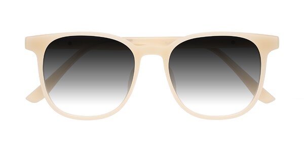 Front of Ruhling in Apricot