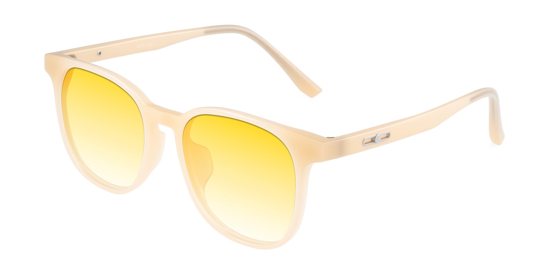 Angle of Ruhling in Apricot with Yellow Gradient Lenses