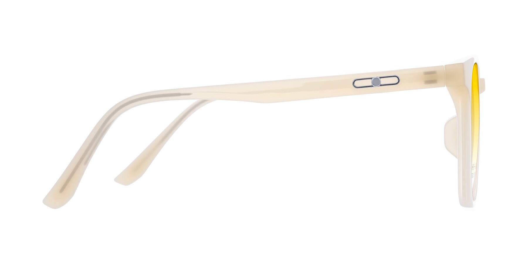 Side of Ruhling in Apricot with Yellow Gradient Lenses