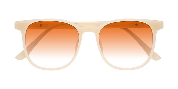 Front of Ruhling in Apricot