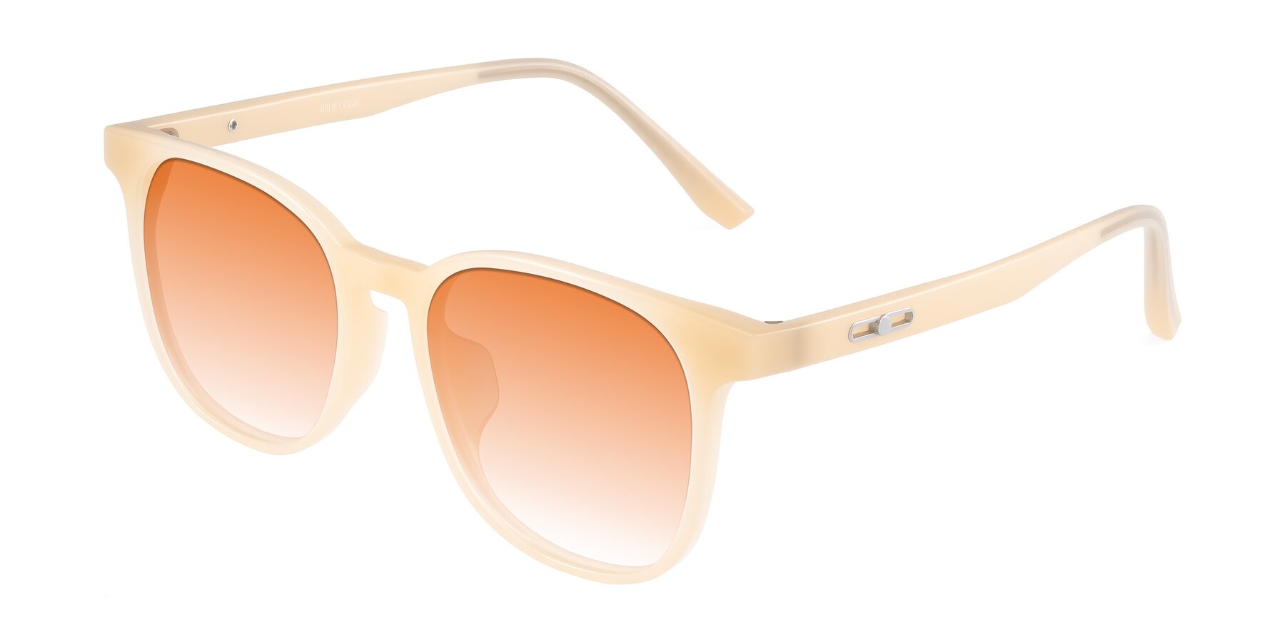Angle of Ruhling in Apricot with Orange Gradient Lenses
