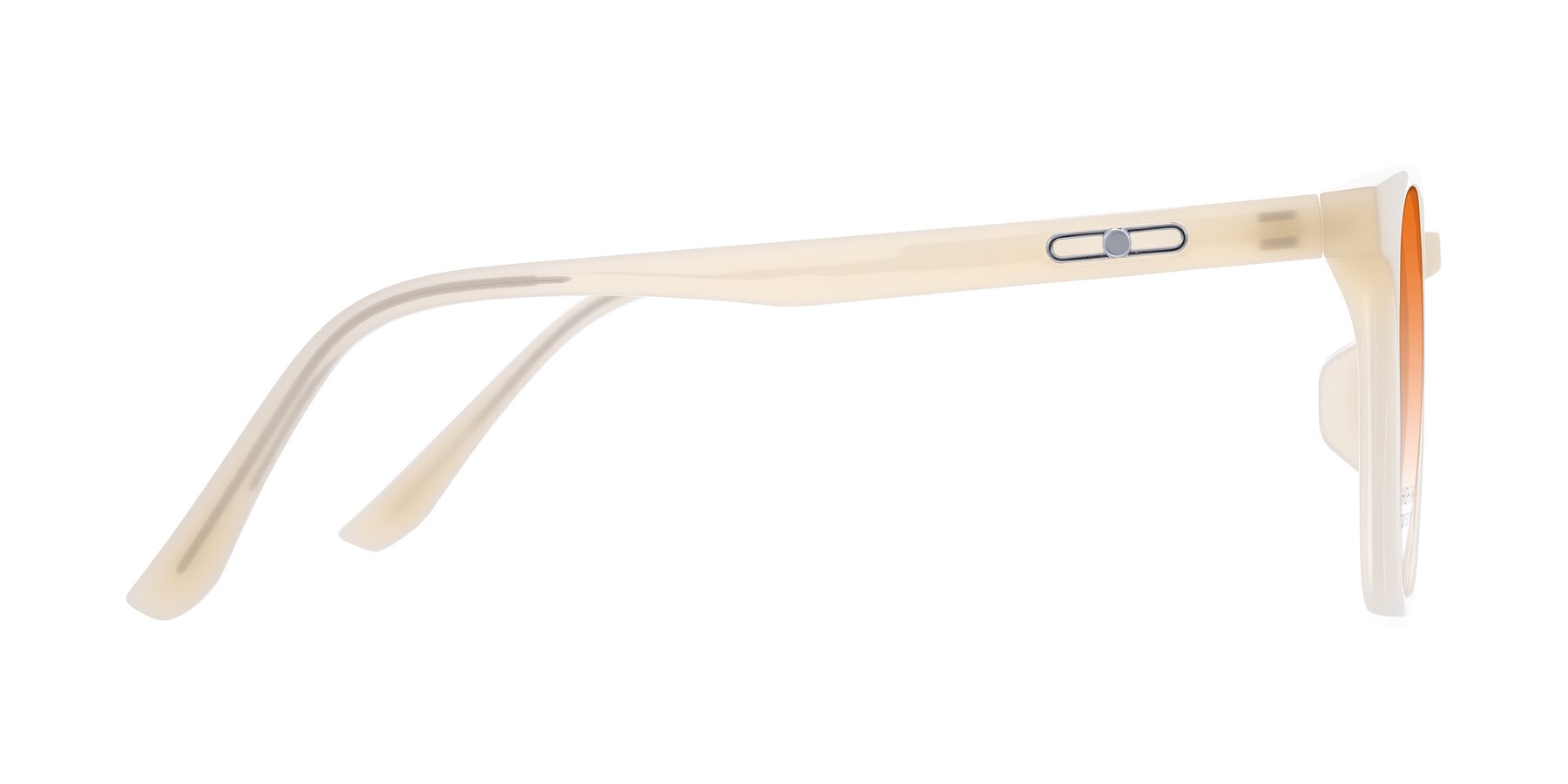 Side of Ruhling in Apricot with Orange Gradient Lenses