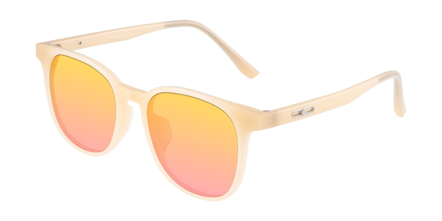 Angle of Ruhling in Apricot with Yellow / Pink Gradient Lenses