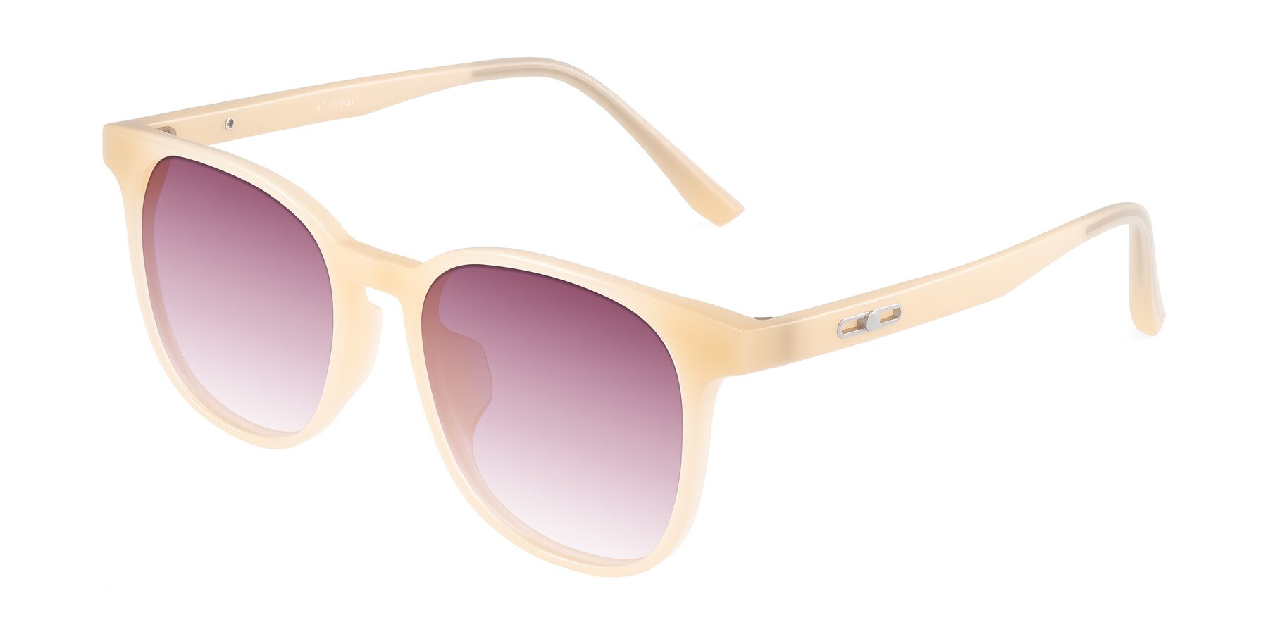 Angle of Ruhling in Apricot with Wine Gradient Lenses