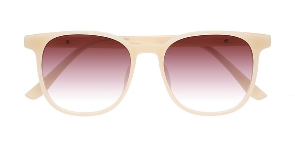 Front of Ruhling in Apricot