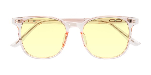 Front of Ruhling in Transparent Pink