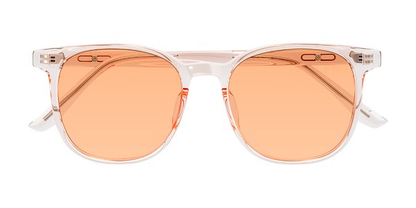 Front of Ruhling in Transparent Pink