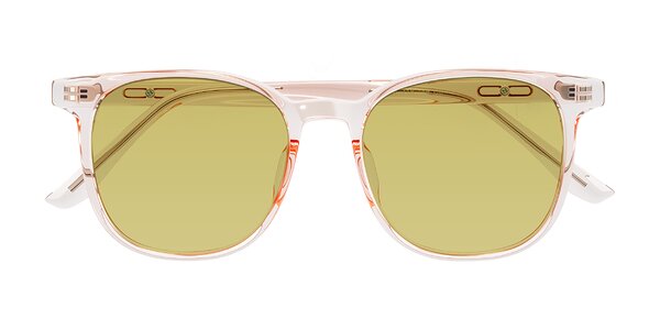 Front of Ruhling in Transparent Pink