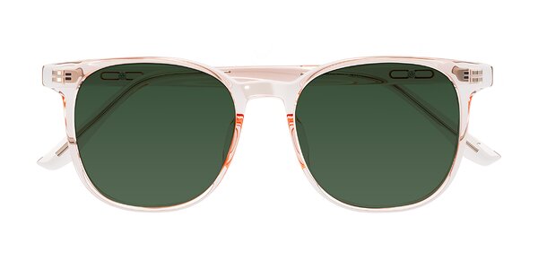 Front of Ruhling in Transparent Pink