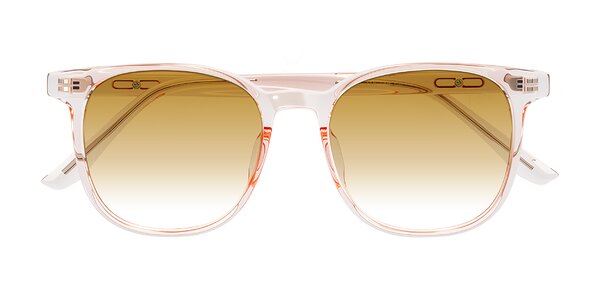 Front of Ruhling in Transparent Pink