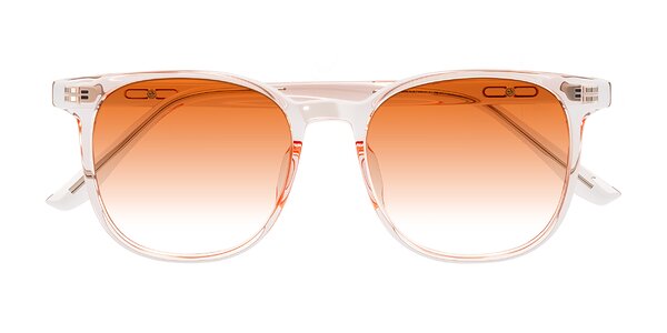 Front of Ruhling in Transparent Pink