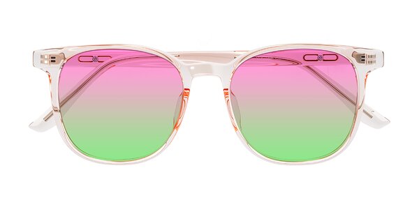 Front of Ruhling in Transparent Pink