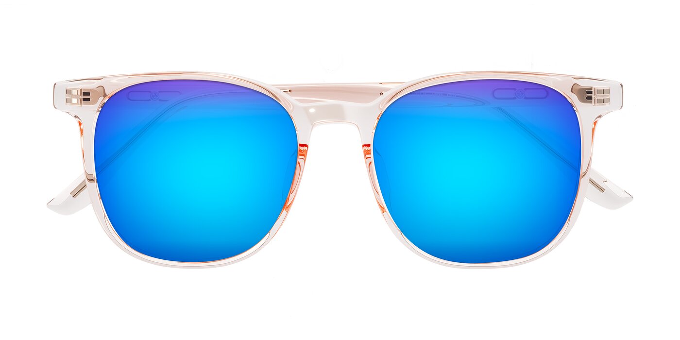 Ruhling - Transparent Pink Flash Mirrored Sunglasses