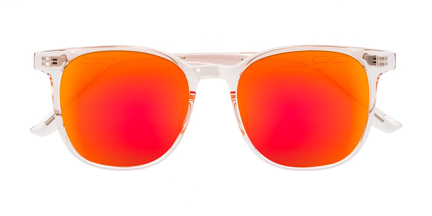 Ruhling - Transparent Pink Flash Mirrored Sunglasses