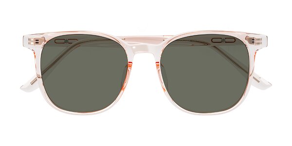 Front of Ruhling in Transparent Pink