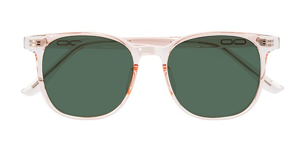 Front of Ruhling in Transparent Pink