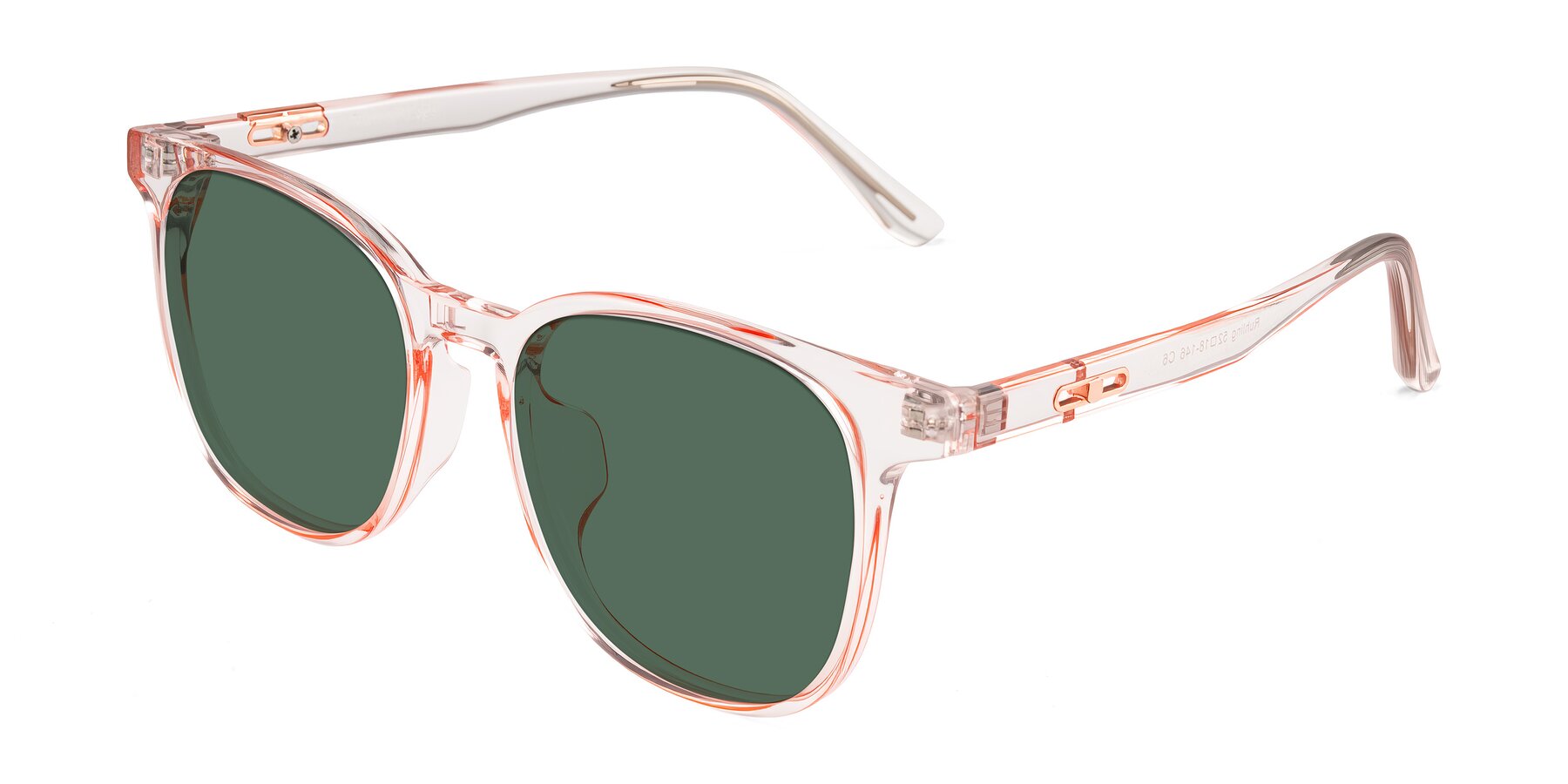 Angle of Ruhling in Transparent Pink with Green Polarized Lenses