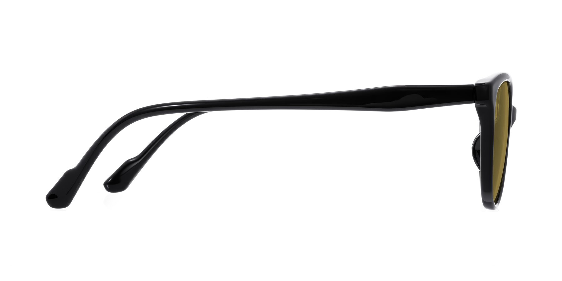 Side of Hickman in Black with Brown Polarized Lenses