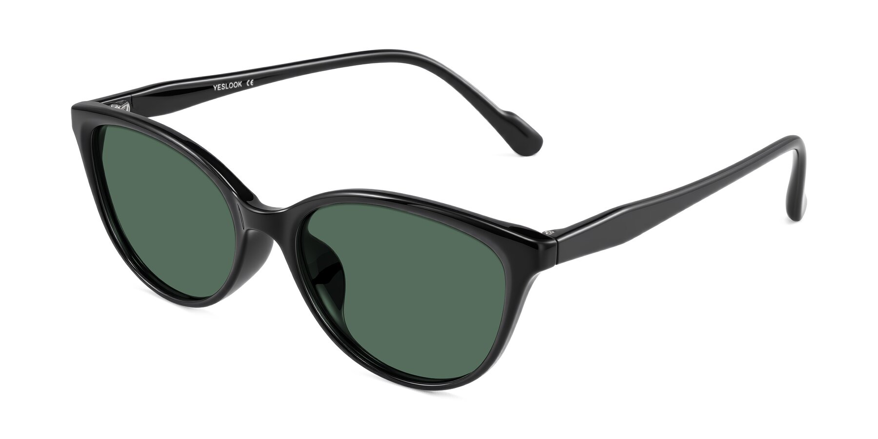 Angle of Hickman in Black with Green Polarized Lenses