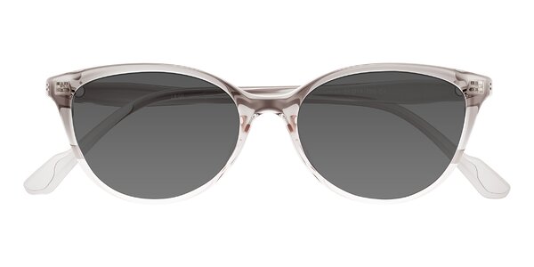 Front of Hickman in Gray/Light Pink