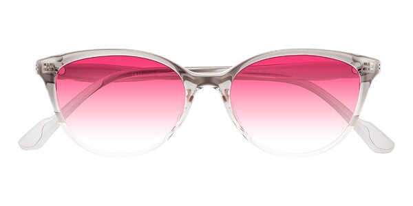 Front of Hickman in Gray/Light Pink