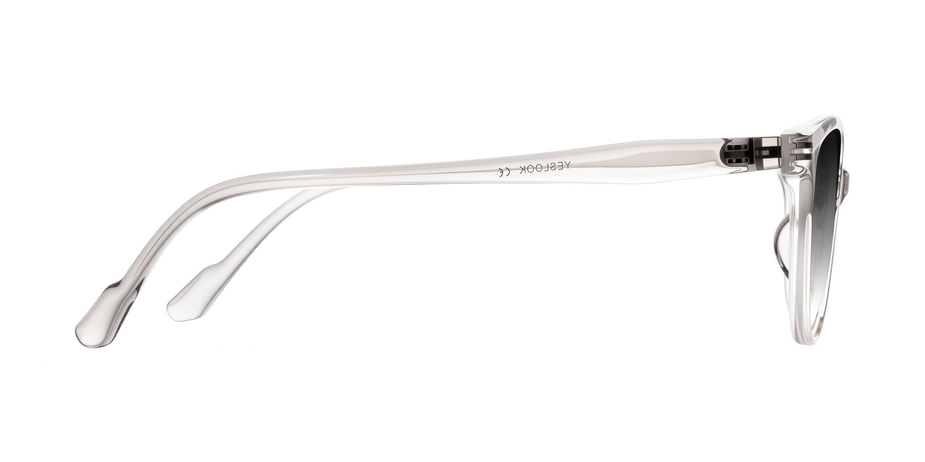 Side of Hickman in Gray/Light Pink with Gray Gradient Lenses
