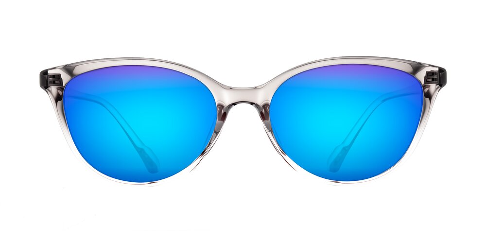 Hickman - Gray/Light Pink Flash Mirrored Sunglasses