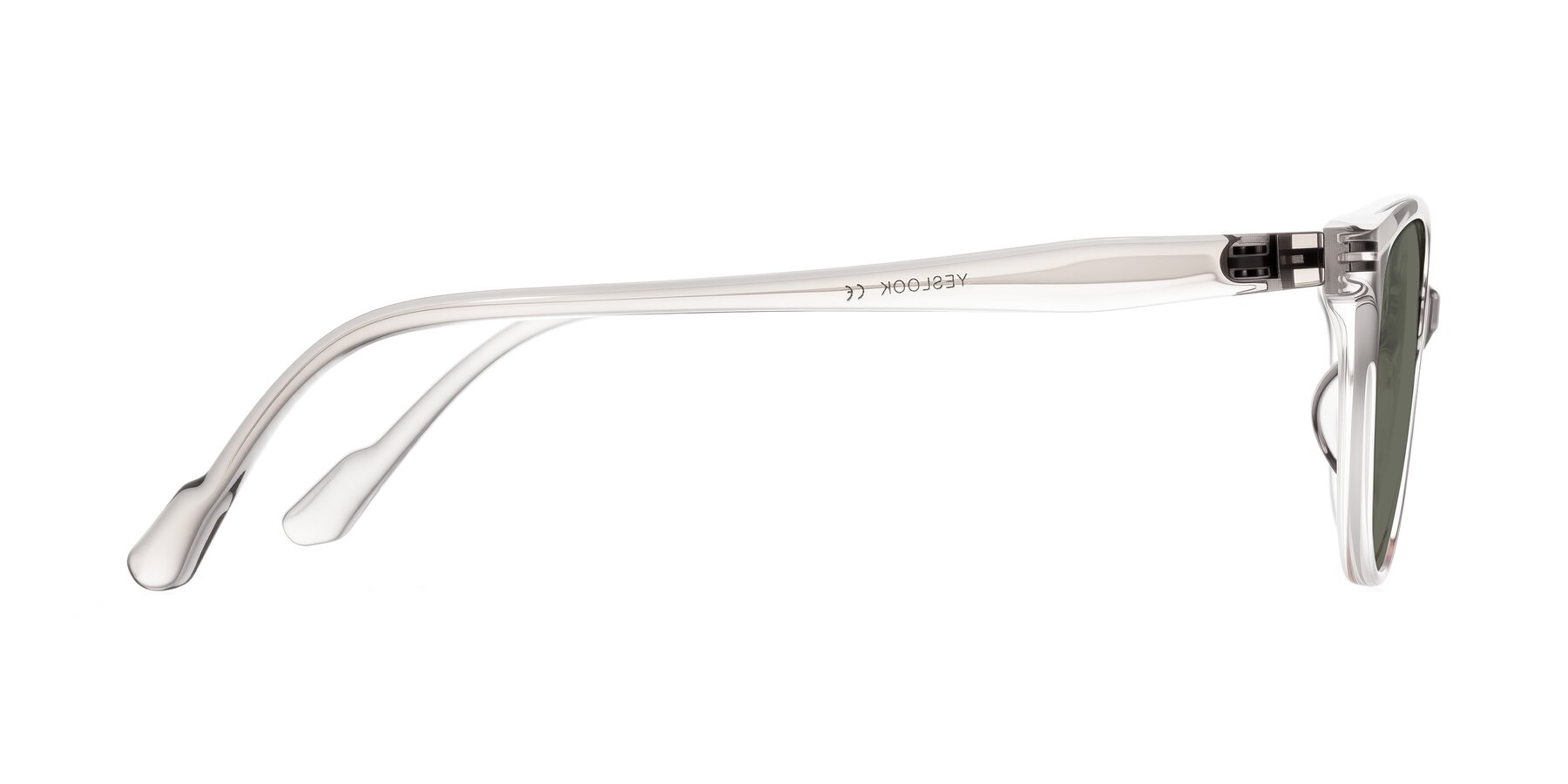 Side of Hickman in Gray/Light Pink with Gray Polarized Lenses