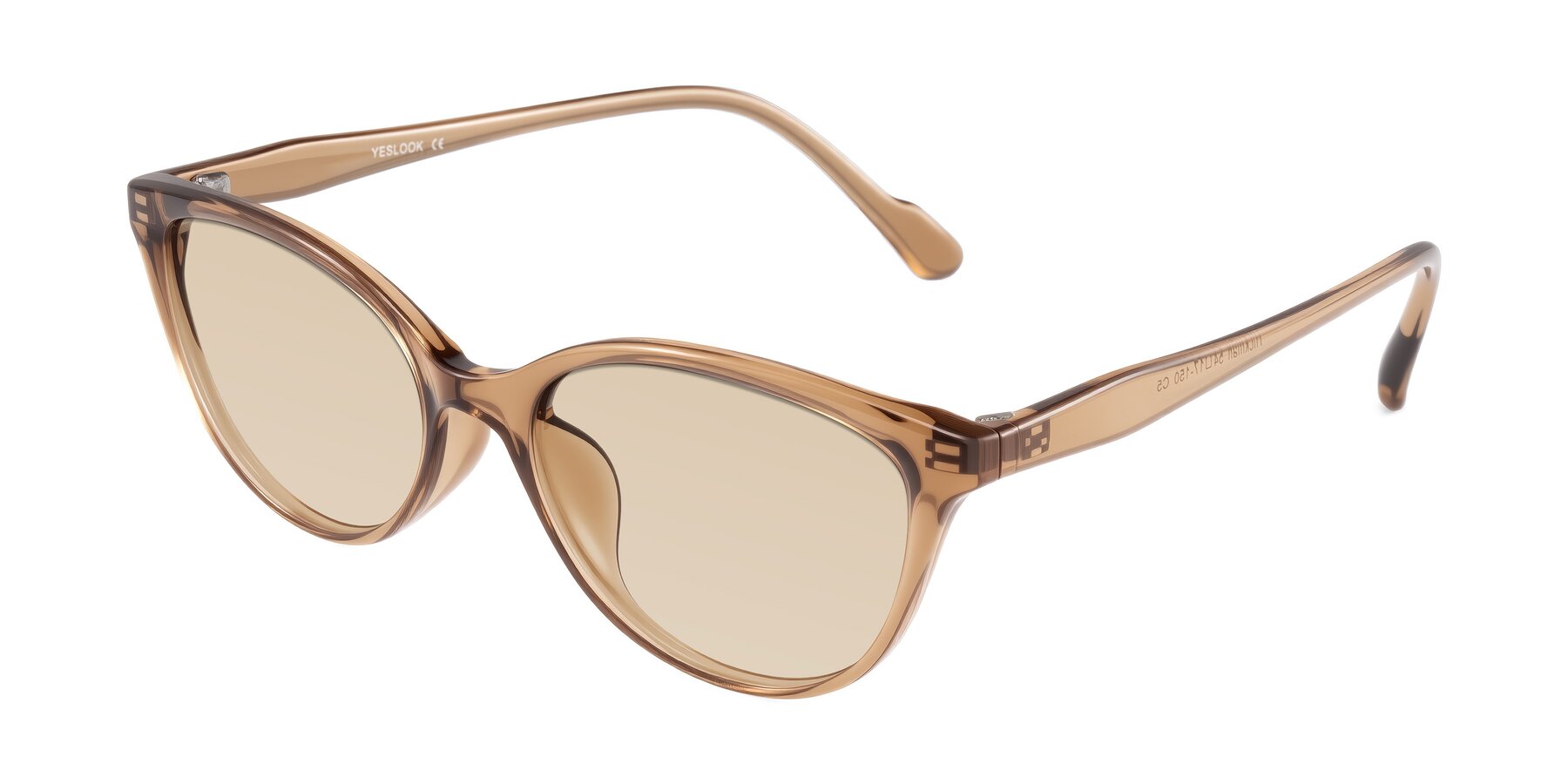 Angle of Hickman in Brown with Light Brown Tinted Lenses