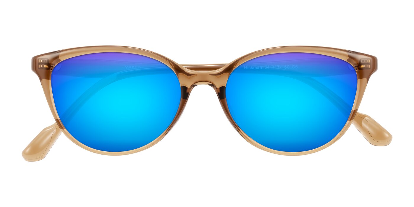 Hickman - Brown Flash Mirrored Sunglasses