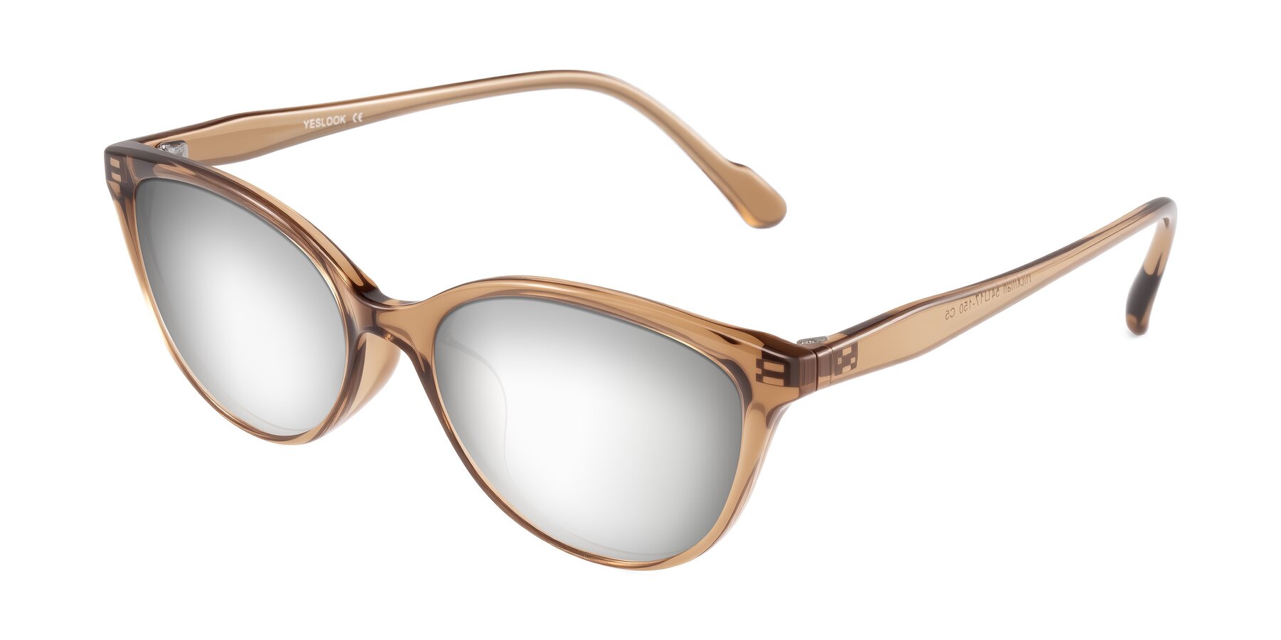 Angle of Hickman in Brown with Silver Mirrored Lenses