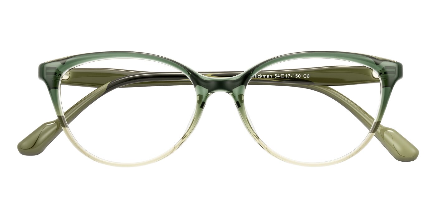 Hickman - Gradient Green Eyeglasses