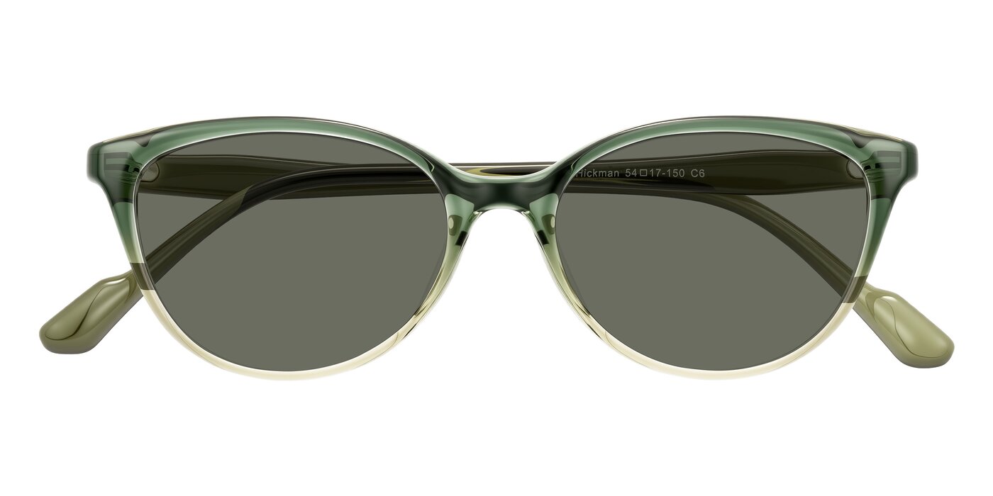 Hickman - Gradient Green Polarized Sunglasses