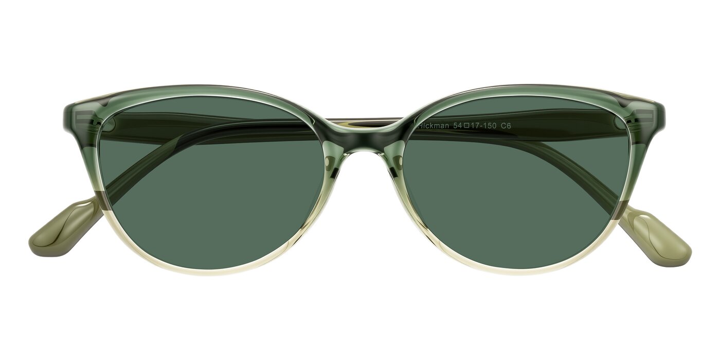 Hickman - Gradient Green Polarized Sunglasses