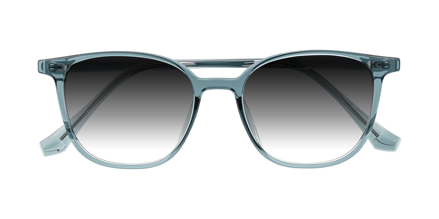 Noor - Transparent Blue Gradient Sunglasses